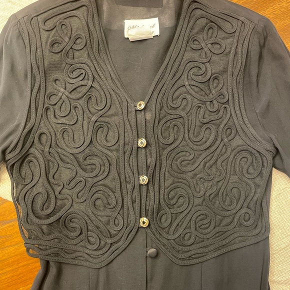 VINTAGE 80s EMBROIDERED VEST DRESS
BY MICHAEL PHILLIPS 11 - Picture 3 of 6